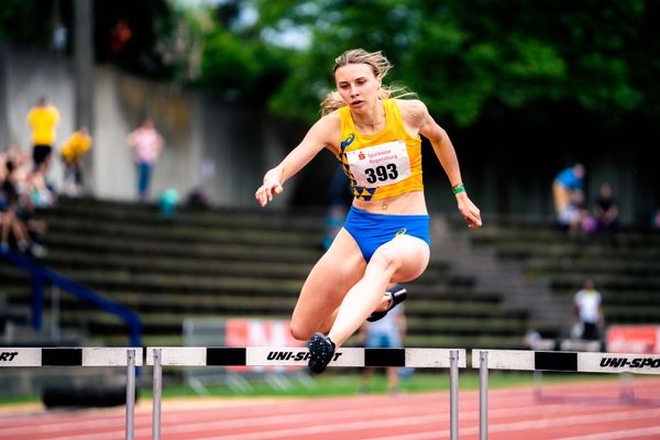 Bilyk Tetiana (UKR) über 400m Hürden am 03.06.2022 waehrend der Sparkassen Gala in Regensburg